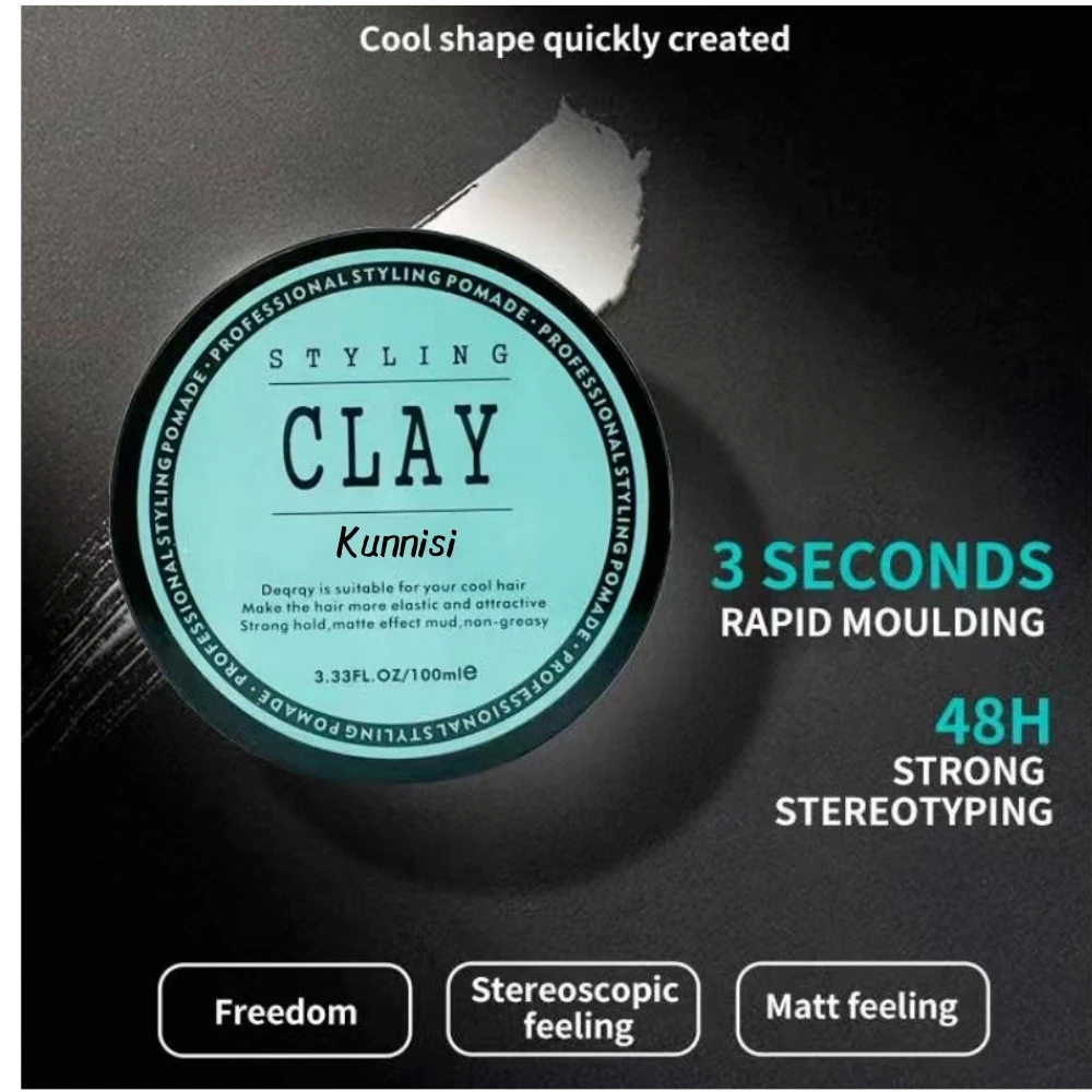 man matte clay hair styling product 100% organic fashionable hair styling clay