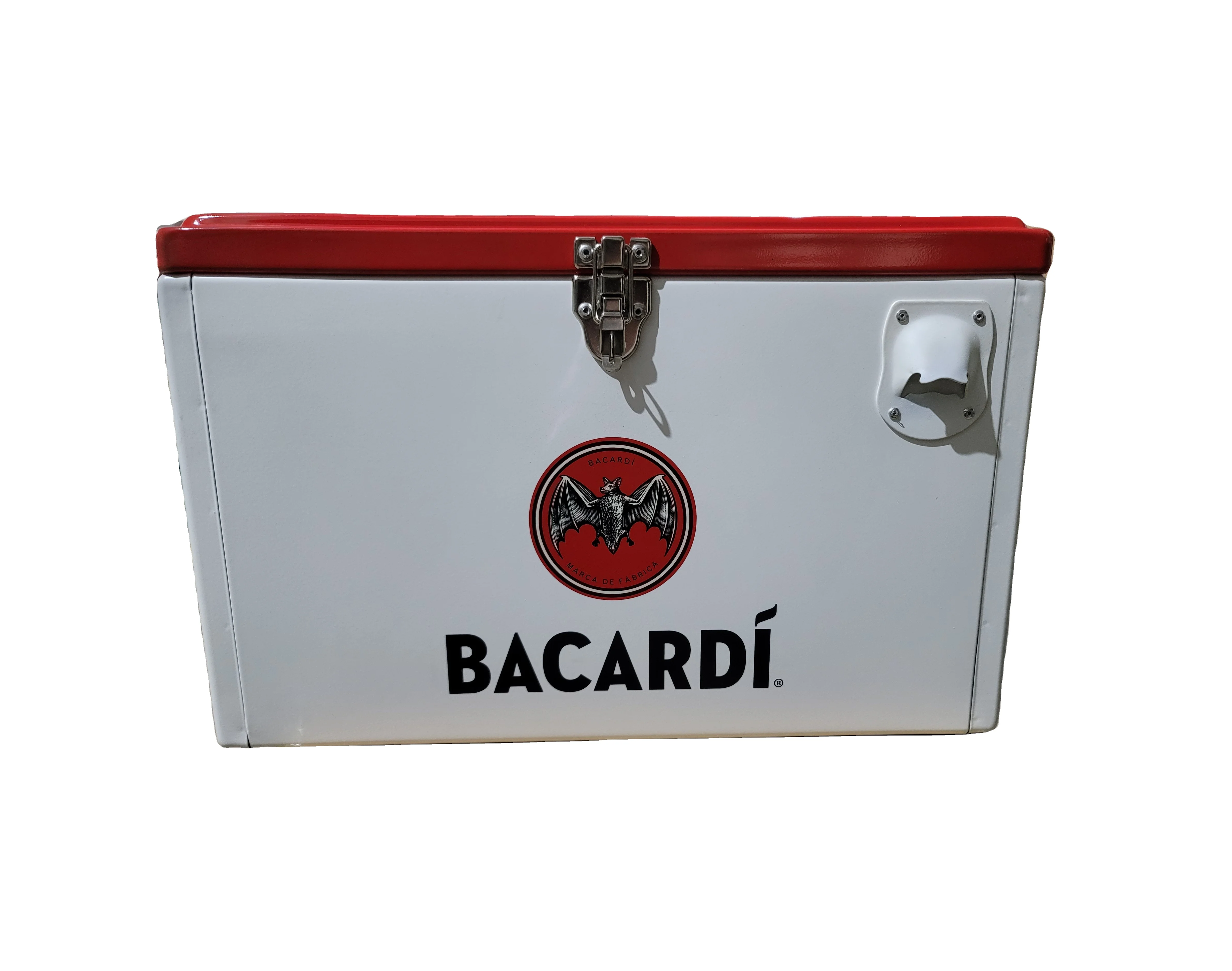 15L Outer Metal Cooler Retro Portable Ice Beverage Cooler Box