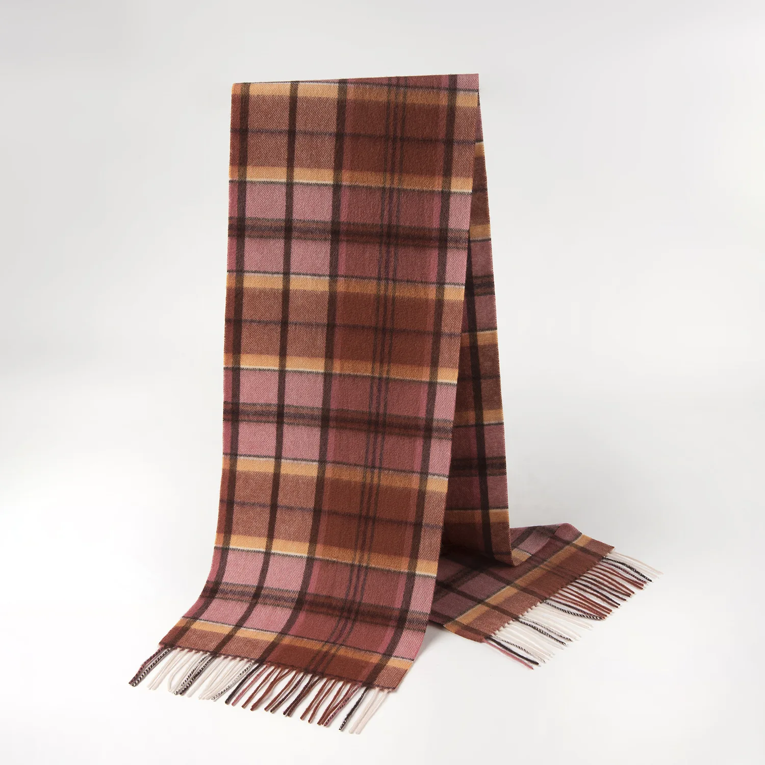 Женский кашемировый шарф в клетку