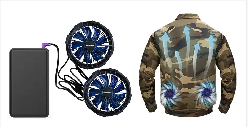 PSE powerbank  13V 17V 19V 22V cooling jacket battery cooling fan power bank 16000mah for  air conditioned clothes