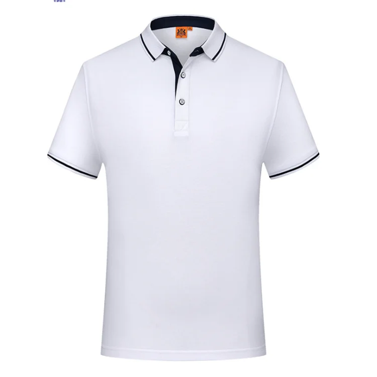 MOQ 10Pcs Silk Cotton Custom LOGO Printed 190 Grams Mens POLO T-Shirt Tshirt Tshirt