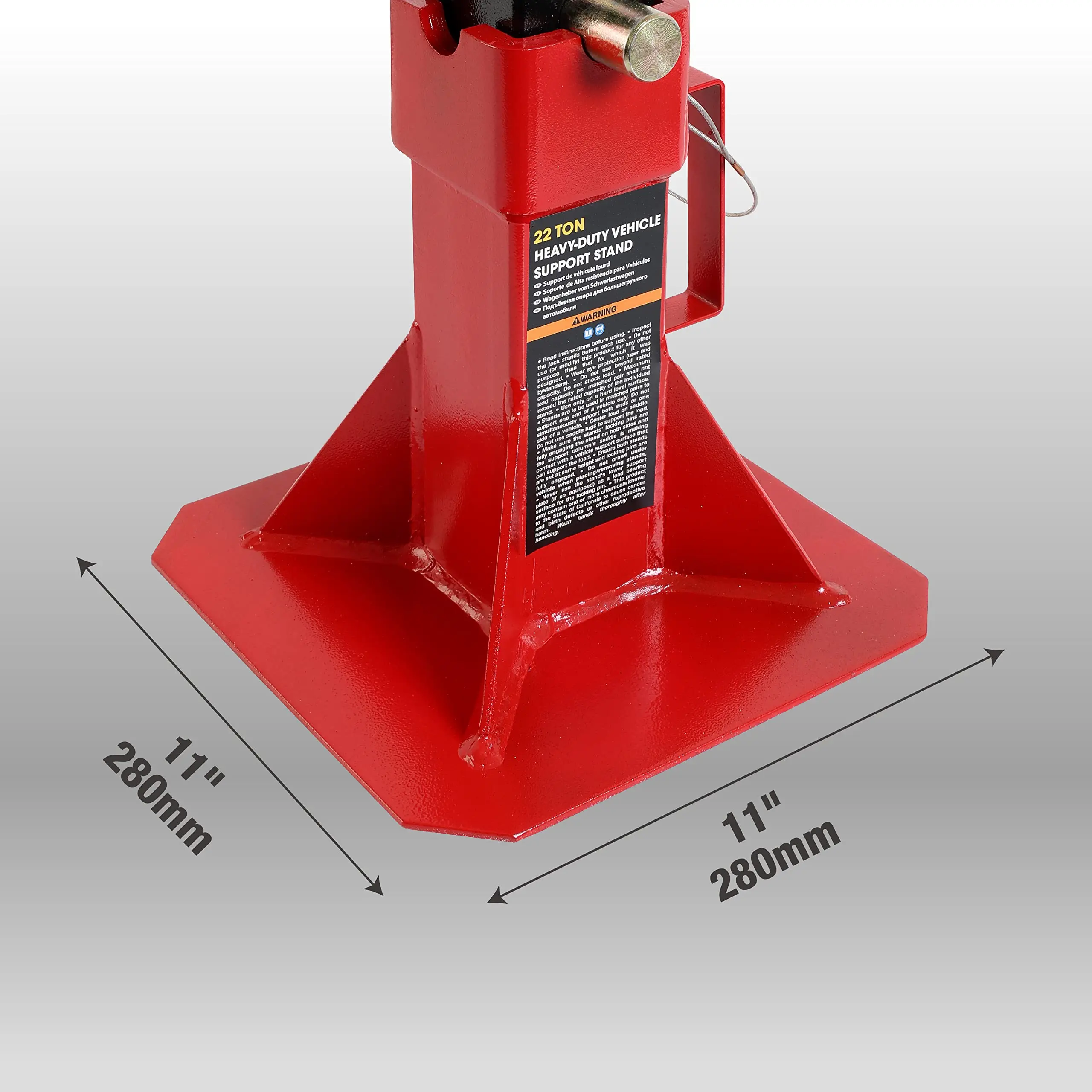 Car Jack Stand One Pair With Lock For Heavy Duty Pin Type Professional 44000LBS Capacity