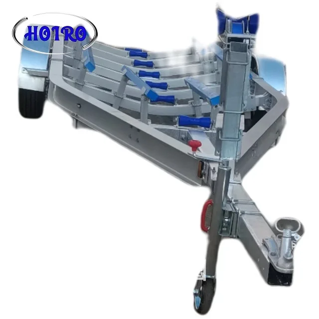 27ft  tandem axle poly bunks torsion axles aluminum boat trailer