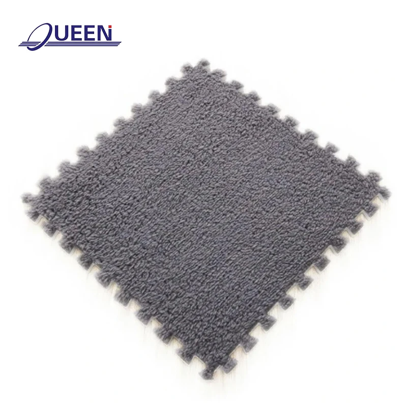 LINYIQUEEN kids play mat and rubber foam puzzle carpet tiles shaggy carpet long pile baby puzzle mat carpet