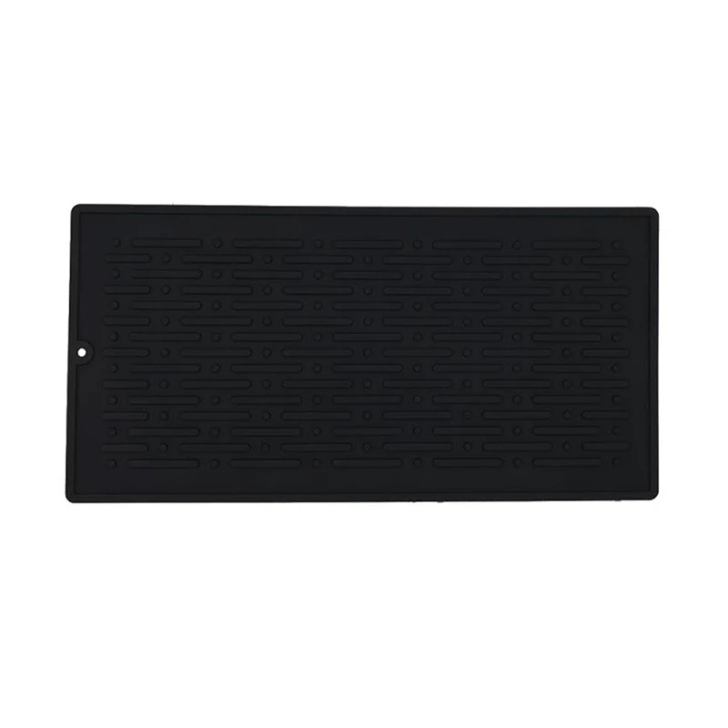 Dish Drying Mat Silicone Drain Mat For Countertop Water Ripple Non-slip Easy To Clean Insulation Draining Pad