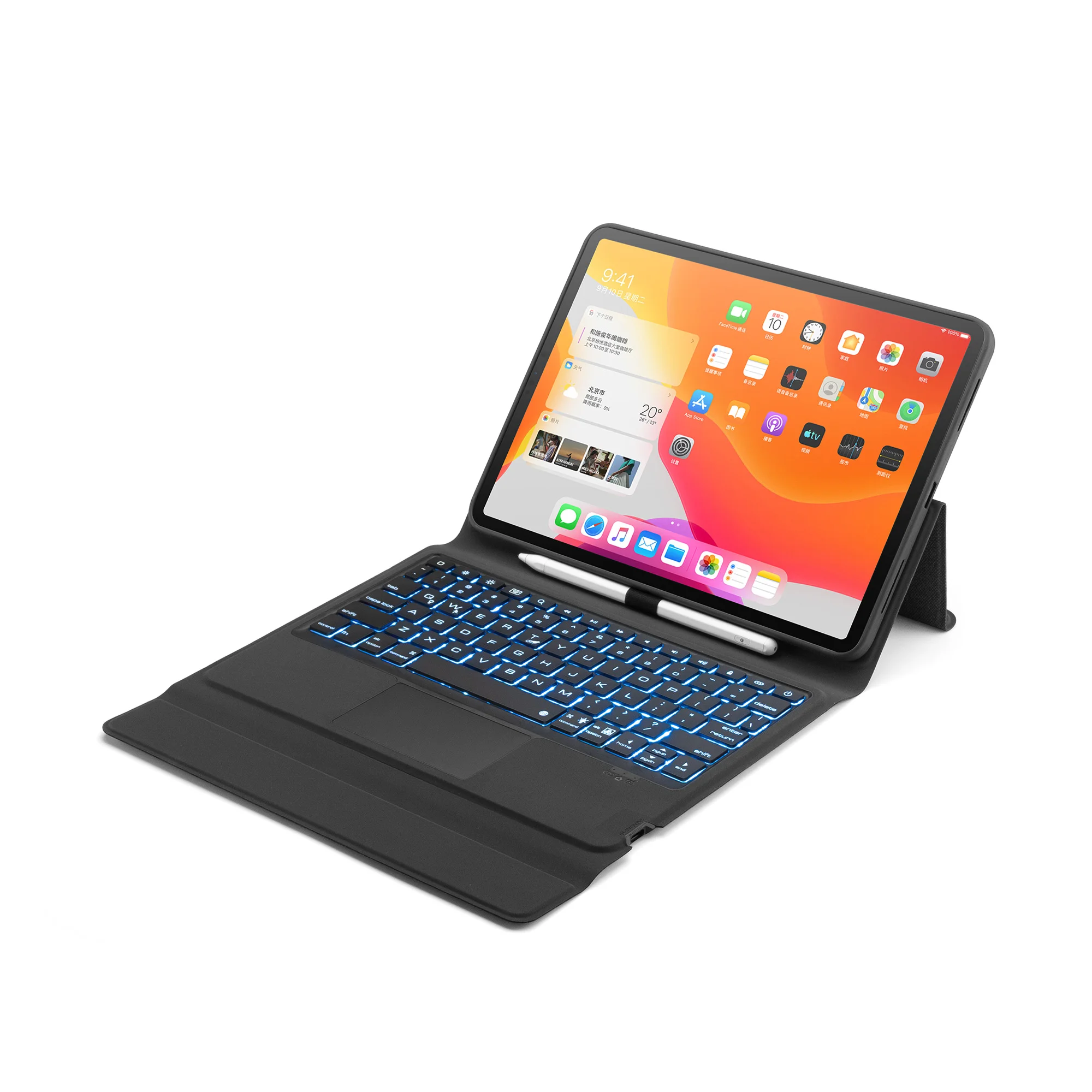 
Trackpad Keyboard Case for iPad Pro 11 2020 (2nd Generation)iPad Pro 11 Case with Keyboard 2018 Wireless with Pencil Holder 