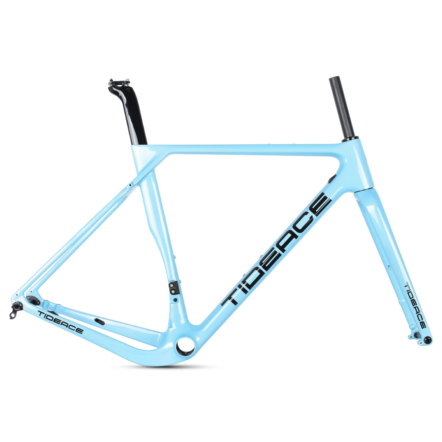 T1000 Full Carbon Fiber Gravel Bike Frame OEM DIY Customized Painting Wholesale 700C Carbon Gravel Bicycle Frame