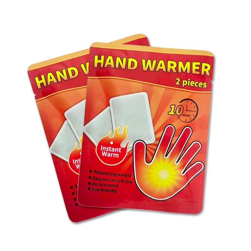 2 packs 7*9.5 cm portable hot pad hand warmer heat pack for skiing hiking self warming hothands hand warmer