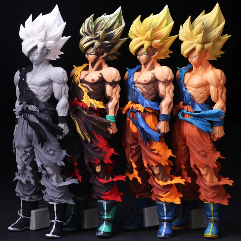 
Custom Eco-friendly 35cm Anime Figurine Dragon Ball Z Super Saiyan Son Goku PVC Action Model Figures Toys 