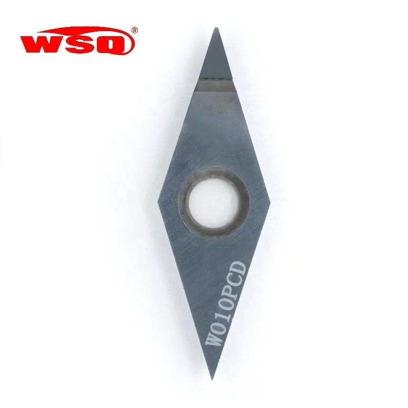 Diamond insert Vcgt 160404 Pcd turning tool carbide insert VCGT160408 VCGT160412 shim pcd turning inserts for cnc lathe machine