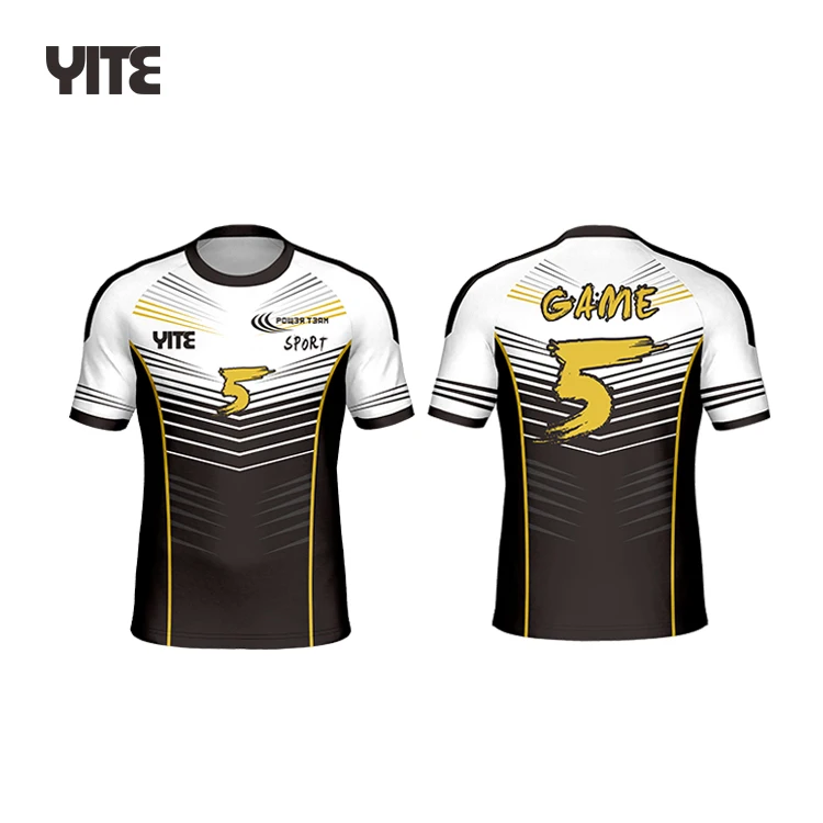 sublimation printed Free design  all over printed esports jersey  best quality sublimation printing custom jerseys esports