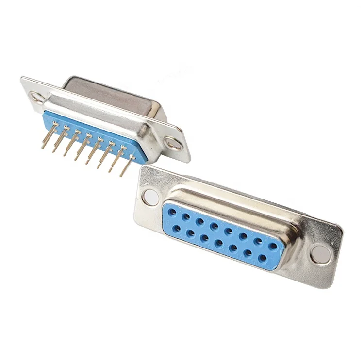 Through Hole Vga Connector db 15 pin Female 15pin dsub connector