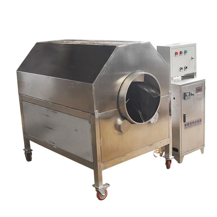 chestnut sesame  rapeseed electromagnetism nut roasting machine peanut roasting machine chestnut