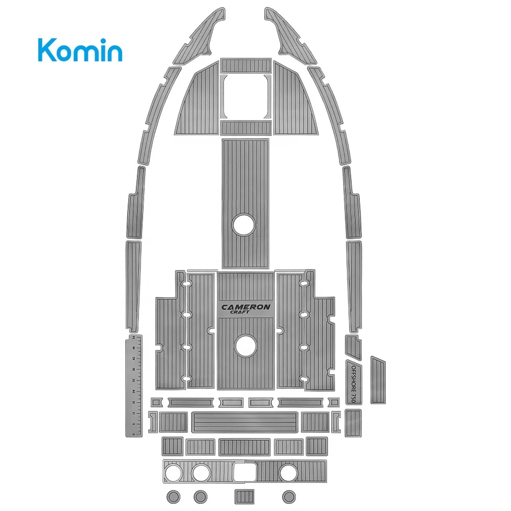 Komin Factory Custom Marine EVA Foam Sea Deck Boat Flooring Set