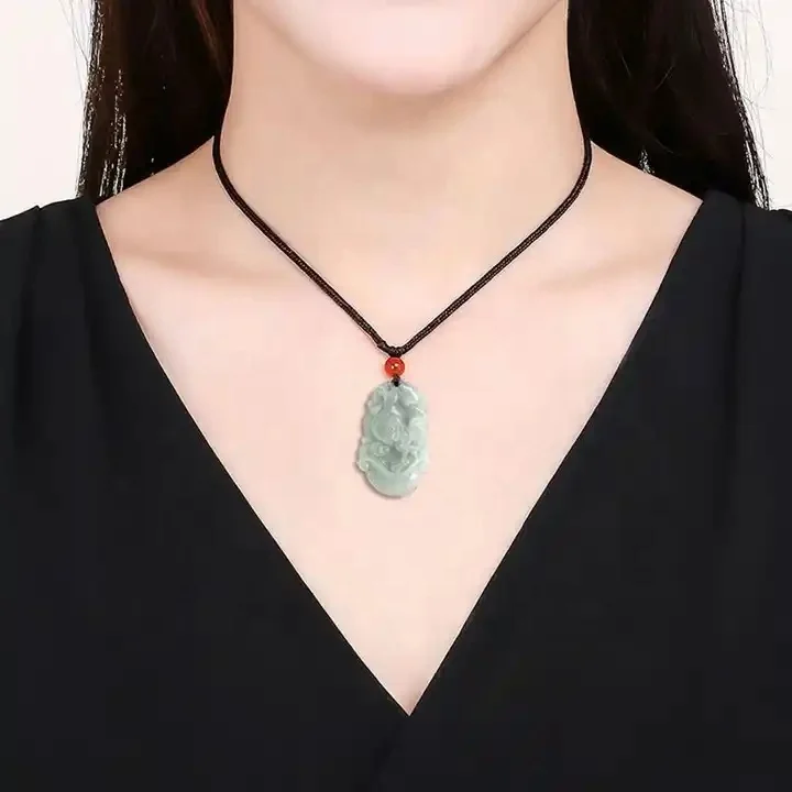 Wholesale Twelve Chinese horoscope jade necklace Guardian Pendant Jade Necklace