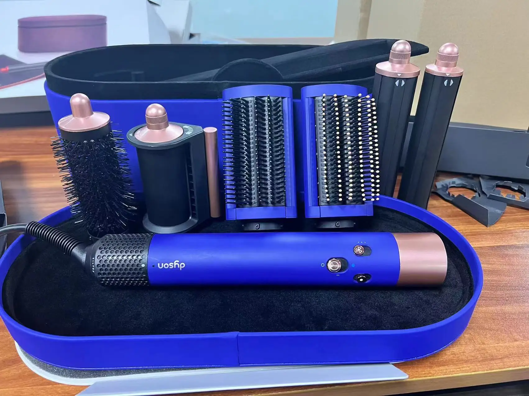 Лучшее качество, Парикмахерская Dysons Airwraps, воздушная пленка HS 05, фен с кожаным чехлом для Dysons Airwraps, длинный полный стайлер