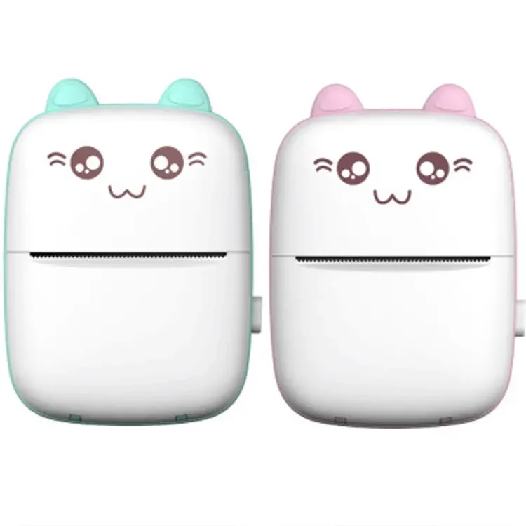 Impresora Portatil Con Bluetooth Imprimante Mini Portable Pocket Mobile Printer Stickers Label Photo Thermal Wireless Printer