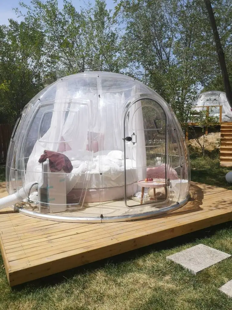 Pc Domes Transparent Glamping Geodesic Dome House For Sale Waterproof dome