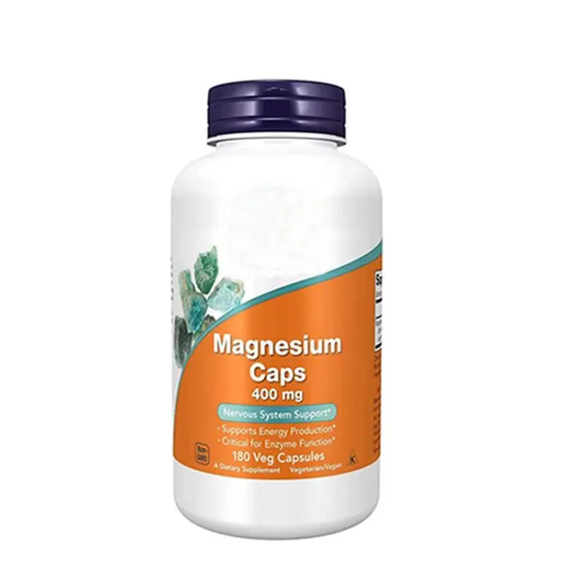 400 mg Magnesium Capsules with Enzyme Function Healthcare Supplement for Nervous System Support Mineral Supplements