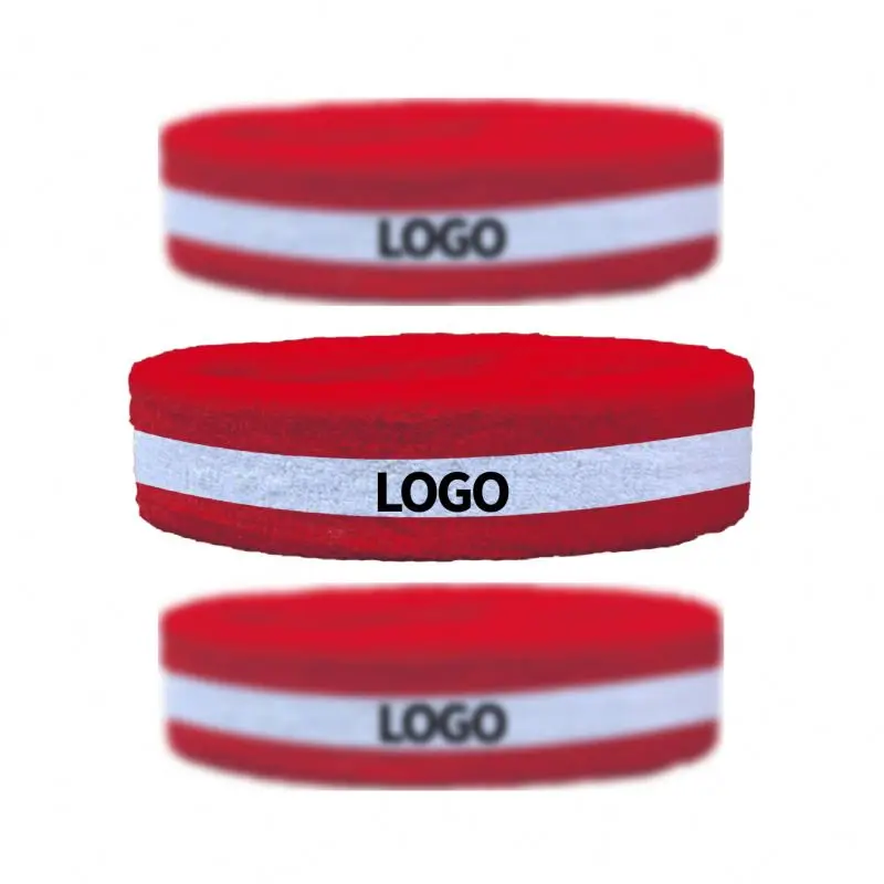 Wholesale No Minimum Manufacturer Customized Logo Headband Cheap Custom Sports Head Sweatbands