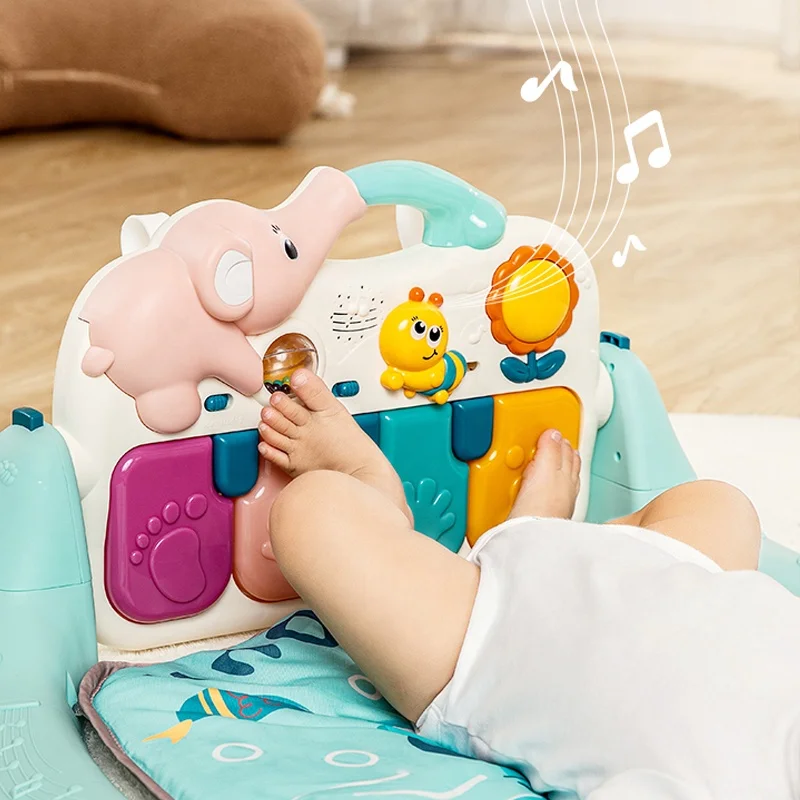 Samtoy 4 IN 1Multi Functional Musical Carpet Pedal Piano Activity Gym Fitness Music Toy Baby Play Mat