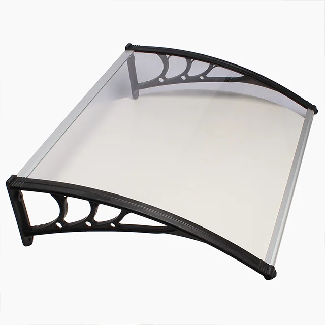 Easy assembly waterproof DIY polycarbonate awning canopy plastic  rain door cover