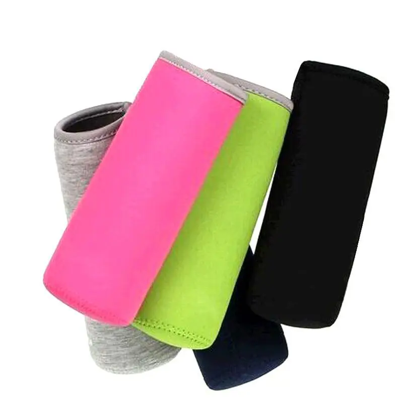 Custom Neoprene Single & Double Wine Glass Stubby Holder Insulated Thermal Beer Bottle Carrier Tote Bag with Letter Pattern