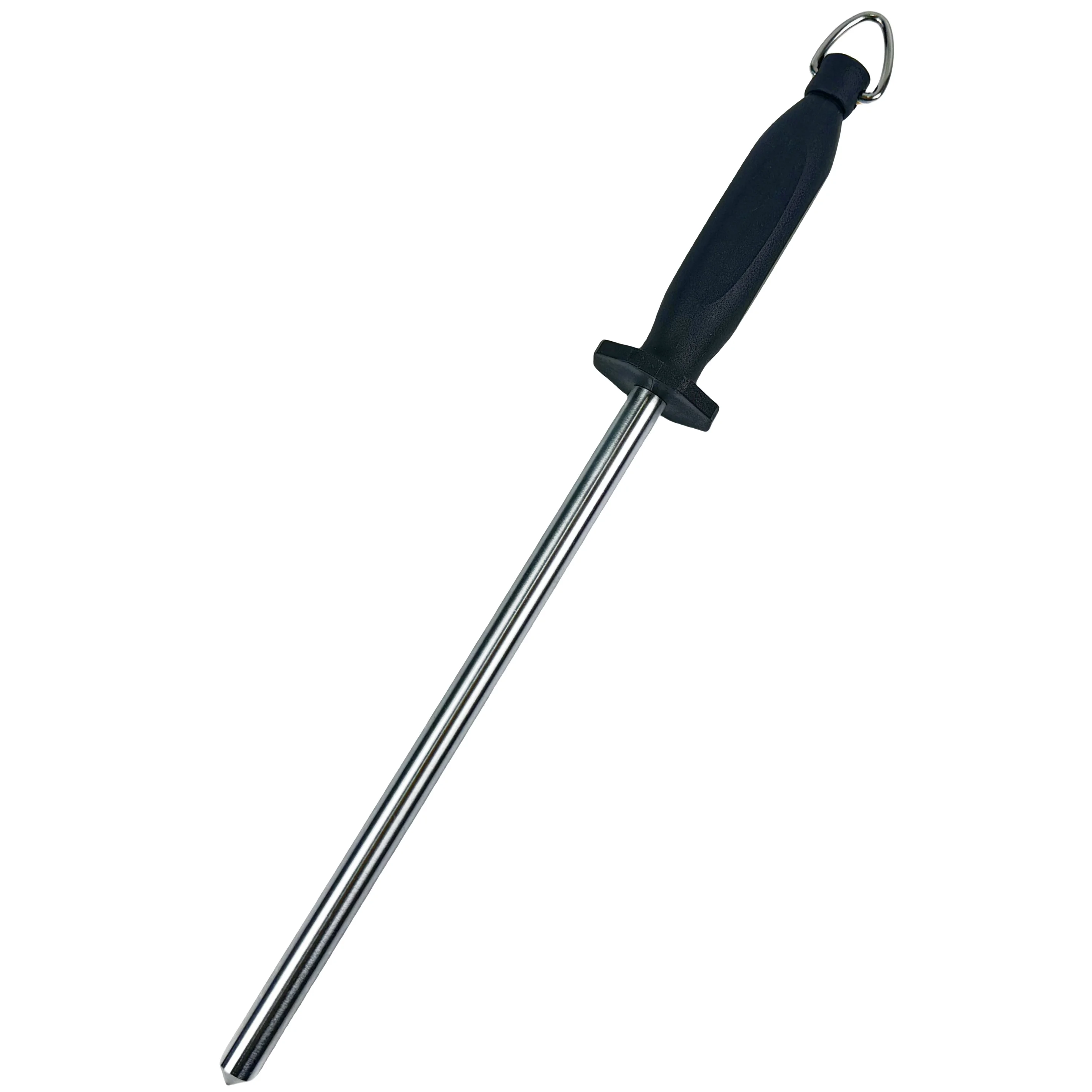 10 inch Sharpening Steel Rod Smooth Rod Core Professional Honing Steel for Master Chef