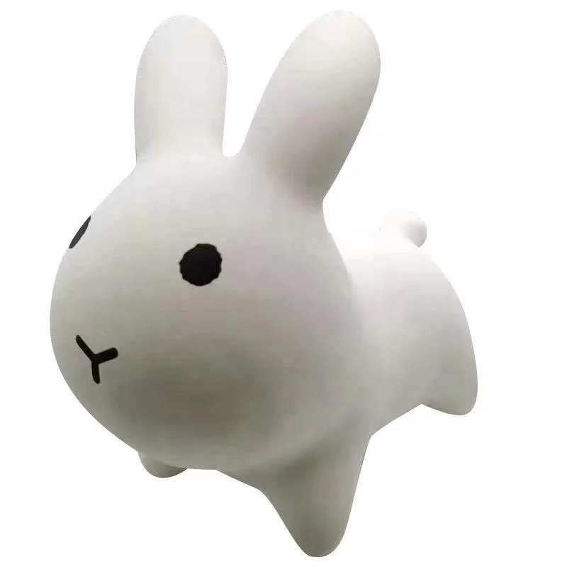 Cute soft jumping animal toy/PVC inflatable jumping rabbit