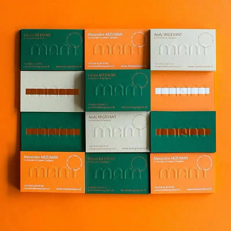 Recycled Paper Thank You Greeting Card Postcards with Logo Customized Fancy Design Offset Custom Printing Business card