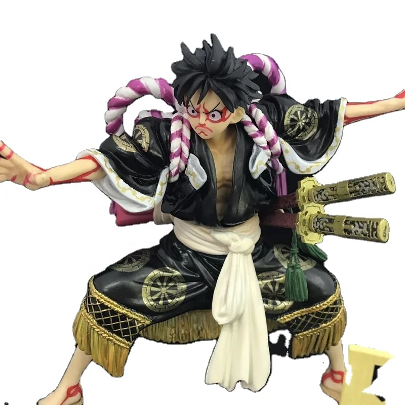 POP Kabuki Luffy Different Color Kabuki Edition Straw Hat Group Decoration Boxed  Action Figure Toys One Piece