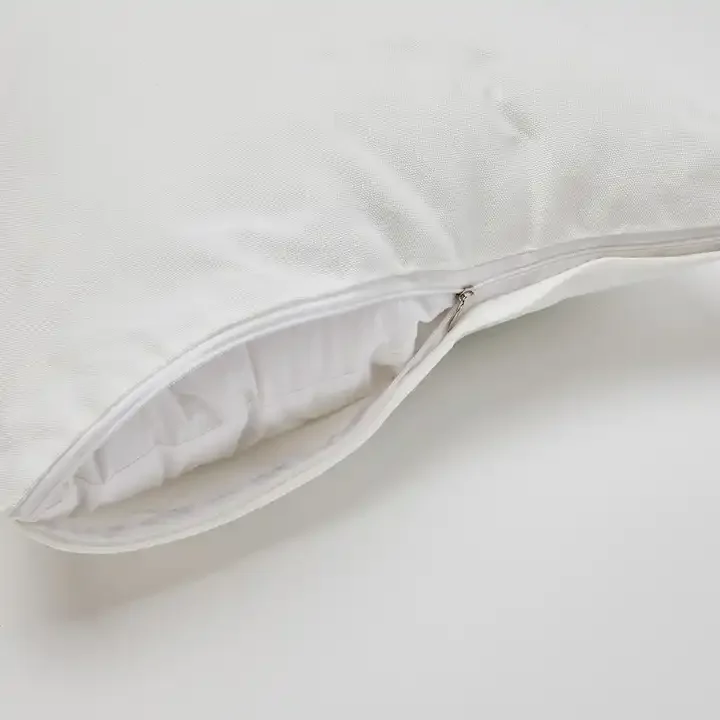 High-density White 100% Cotton Pillowcase Pillow Cover 20 x 30 inches Envelope Closure for Hotel/Home