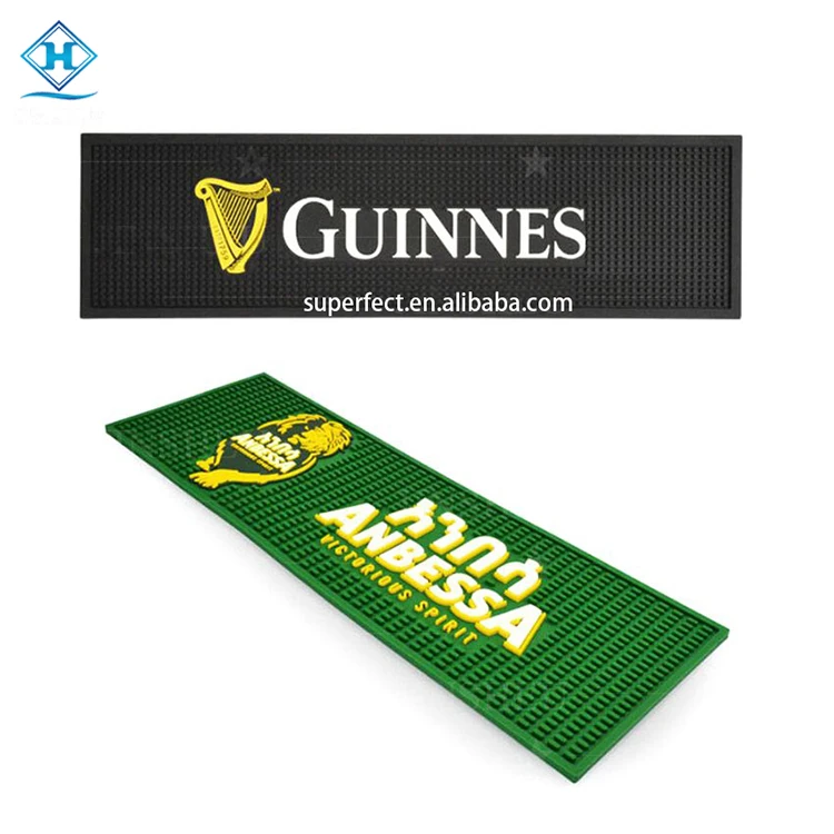 Amazon top seller 2022 bar accessories custom rubber pvc beer mat Macallan bar mat