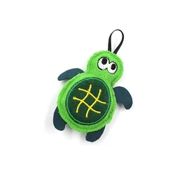 Pet toy 2021 green tortoise shaped new catnip interactive toy cat chew toy