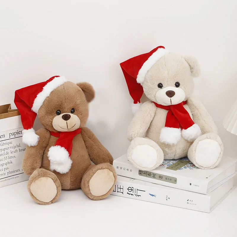 China Factory Wholesale Custom Made Festival Dolls Soft Plush Christmas Bear Toys/Teddy Bear