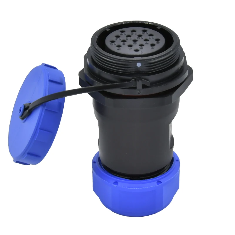 SP Series Connector SP29 1 2 3 4  6 7 9 10 10B 16 17 20 24 26 Pins IP67 IP68 Waterproof Cable circular connector