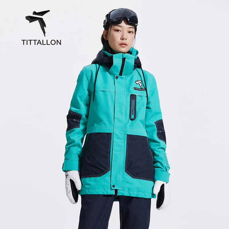High Quality Snow Ski Jackets for Women with Detachable Hood Windproof Winter Snowboard Jacket