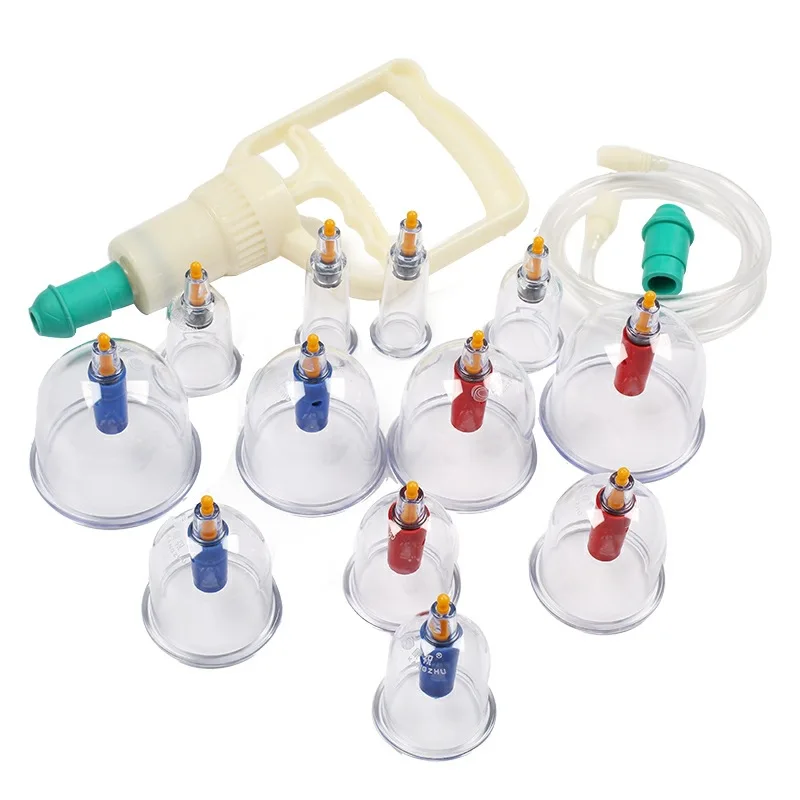 Kangzhu cupping device 12 cups high quality vacuum cupping device set Chinese traditional treatment