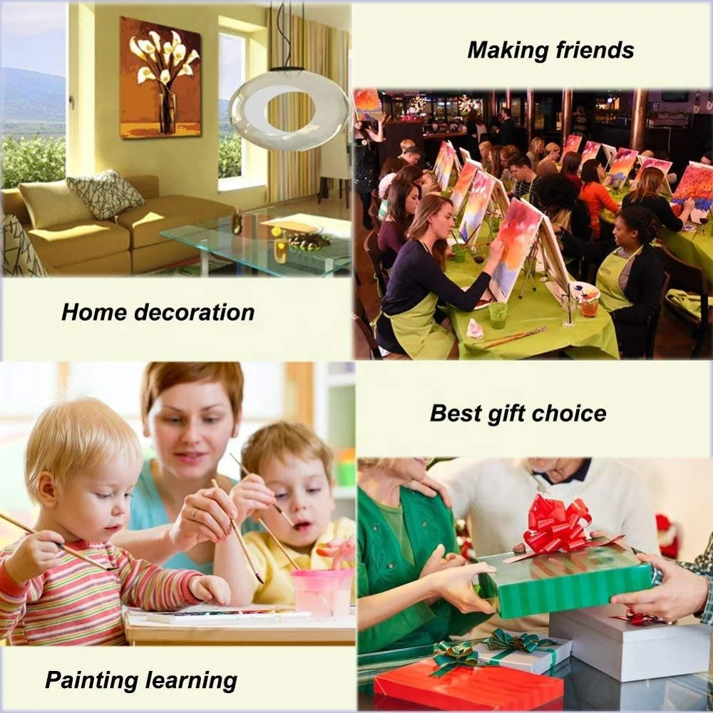 Car Design Oil Paint Painting by Numbers Diy Picture Drawing Coloring on Canvas Hand Wall Number