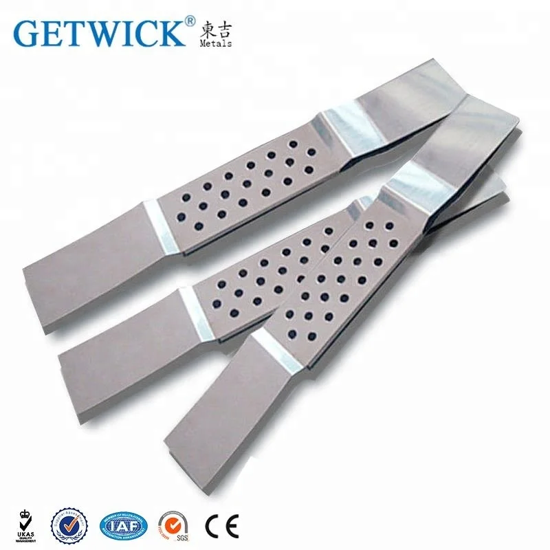 Hot sale heat evaporation boat with hole pure tungsten boat