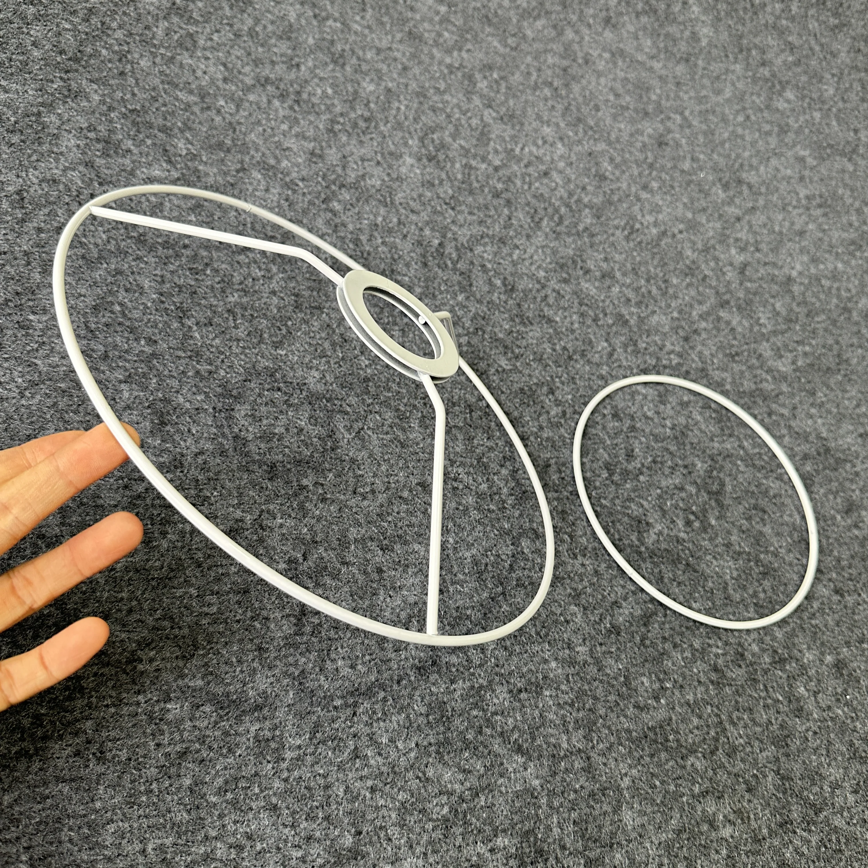 Customization Modern Iron Ring Metal Parts Wire Lampshade Frame For Lighting Fixtures