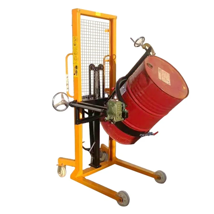 Hot sale Hydraulic Manual Hand Lifter Pallet Oil Drum Stacker