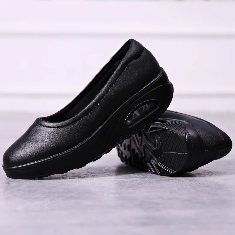 Wholesale Casual Comfort Low Heels Loafers Air Cushion Women Nursing Shoes