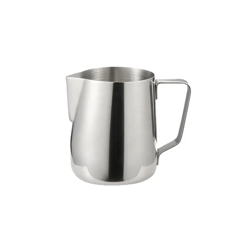 High Quality 304 Stainless Steel Milk Frothing Jug 2000ml Coffee Foam Garland Cup Handle Quality Teapot Water Jug Steel Stamp