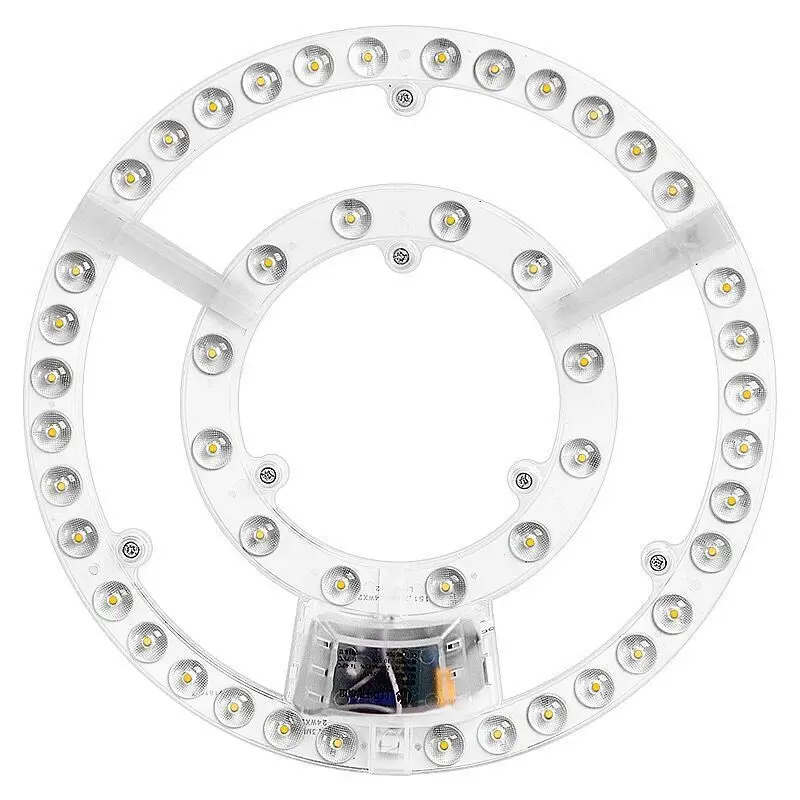 LED Round Ceiling Lamp With Wick Light Source Transformation AC Powered PC Body Replacement Plate and Lanterns Modules