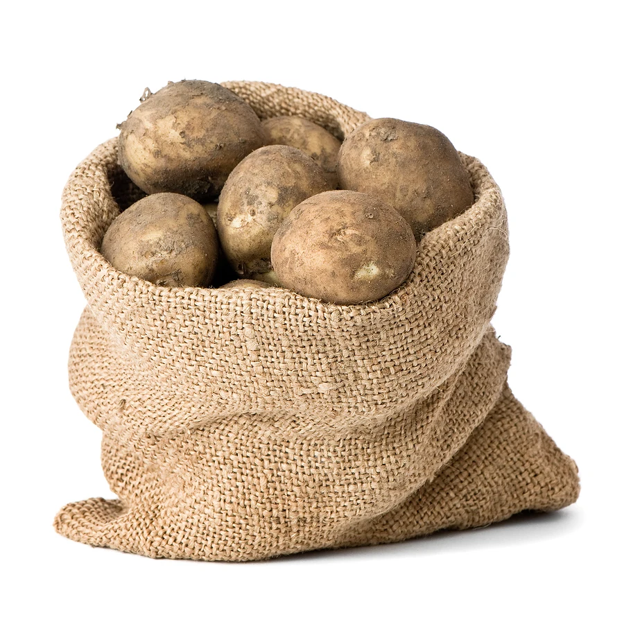 Wholesale Natural Hessian Sack 100KG Bangladesh Jute Potato Bags For Potato Packing
