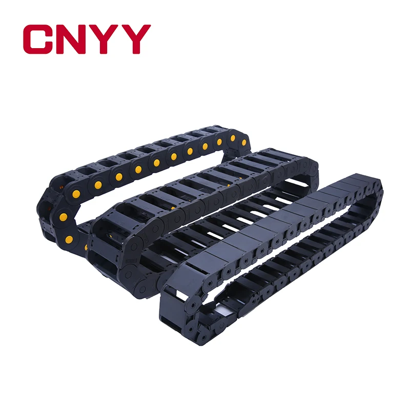 
CNYY 15 Series plastic openable type protective bridge cable drag chain PA66 wires carrier 