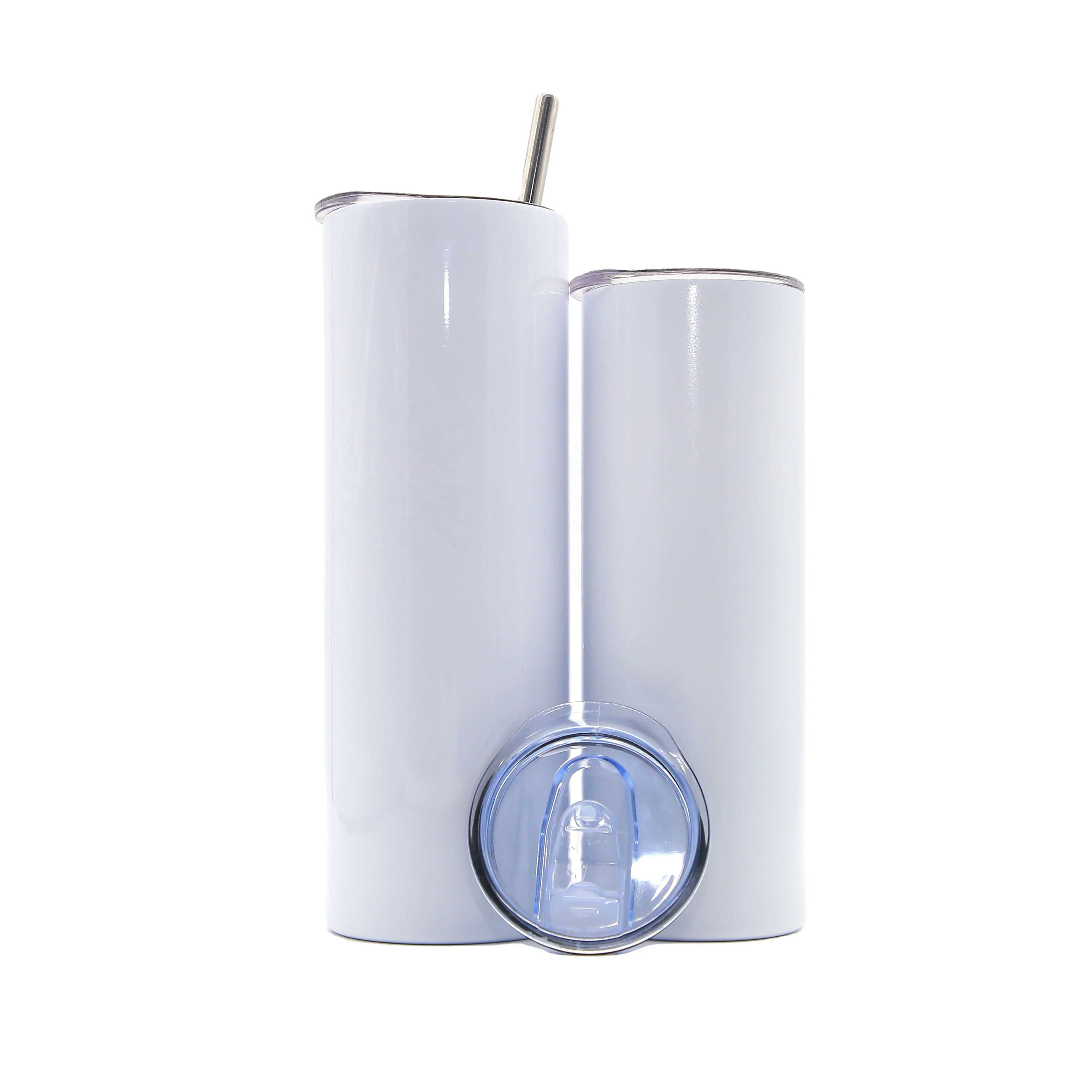 Skinny Stainless Steel flat bottom Double Insulated glass with lid Outdoor durable travel thin bottle Keep hot and cold