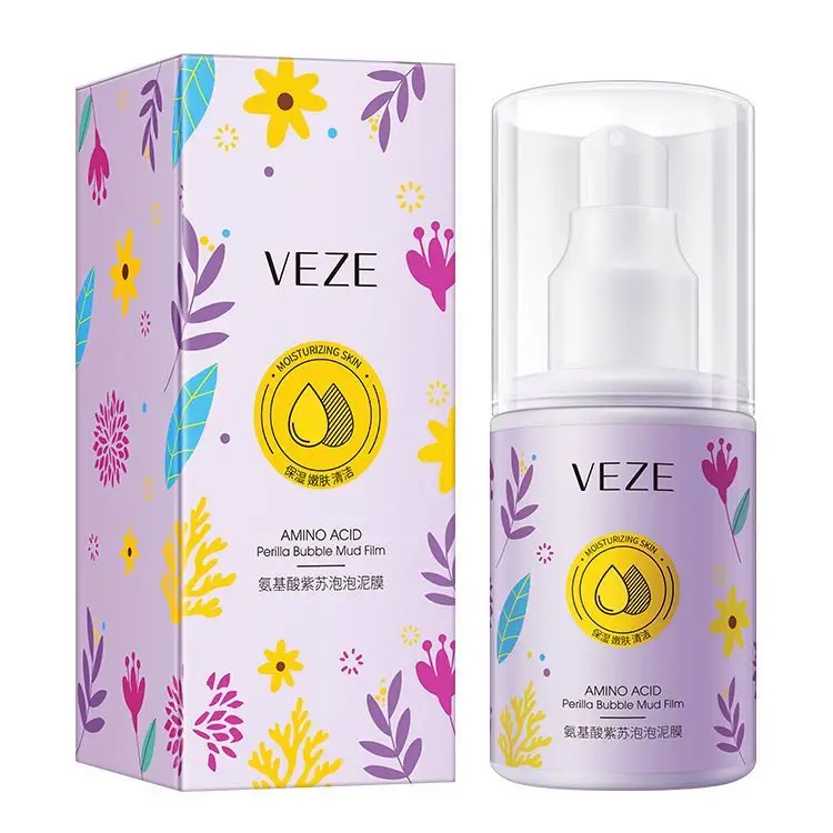 OEM VEZE Лучшая распродажа аминокислотная пузырьковая Порошковая глина отбеливающая косметическая маска для ухода за кожей лица