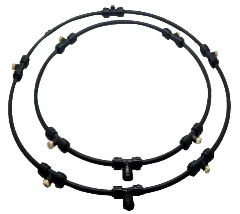 Mist Fan ring for outdoor use Mist sprinkler Irrigation Kits 4,5,6 nozzles kits